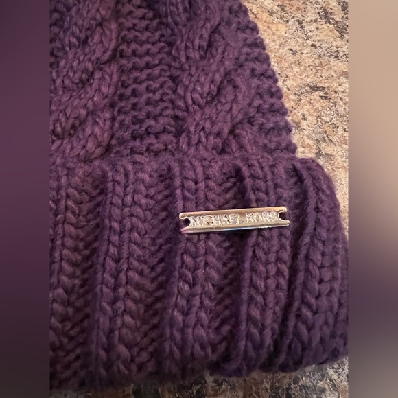 Michael Kors Purple Beanie - Picture 2 of 5